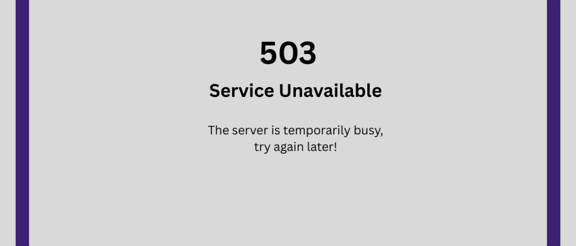 How to Resolve 503 Service Unavailable Error